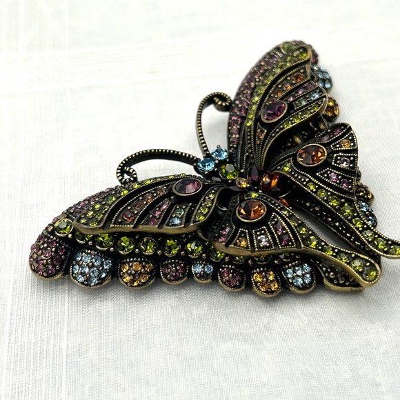 GORGEOUS Vintage Heidi Daus Butterfly Brooch EUC - Picture 3 of 14